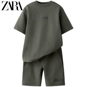 ZARA 24春季新品 童装男童 卫衣和休闲短裤套装 3854690 529