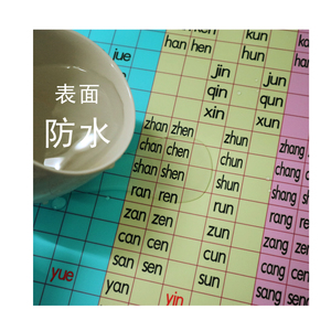 小学汉语拼音声母韵母拼读全表挂图儿童字母表整体认读音节表海报