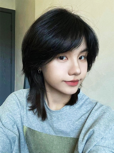 假发男狼尾中长直发网红鲻鱼头日系中性层次感发套仿真透气全头套