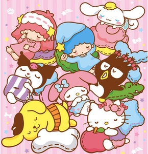 卡通q版三丽鸥钻石画满钻点贴十字秀挂画2021新款diy钻石绣儿童房