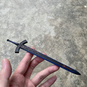 散货塞巴saber武器黑化圣剑 18厘米动漫手办武器模型摆件塑料