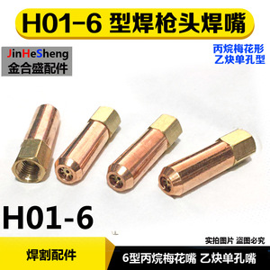 焊炬H01-6型丙烷焊嘴 乙炔焊接配件 4升氧气煤气焊咀 梅花型焊嘴