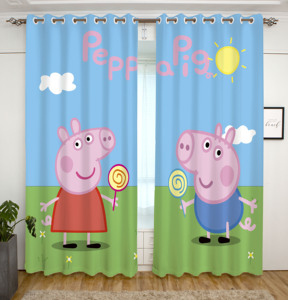 小猪佩奇窗帘布
