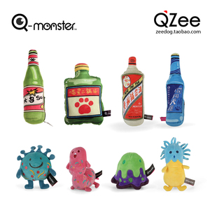 QZee猫咪玩具Qmonster猫薄荷创意大乌苏酒宠物解闷互动抱枕逗猫棒