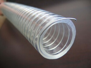 香港富利来弹簧钢丝管增强管输油管透明钢丝管pvc软管无毒抗冻型