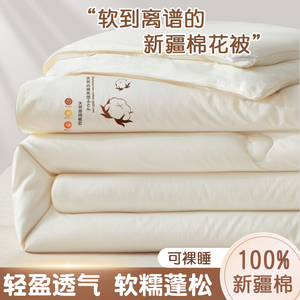 新疆棉花被子冬被棉被冬季加厚保暖2023新款被芯全棉冬天10斤被褥