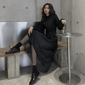 网纱连衣裙胖套装