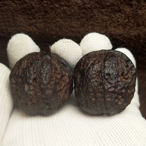 云南野生精品铁核桃地闷落地红乌金甲元宝七彩老铁文玩核桃珍收藏