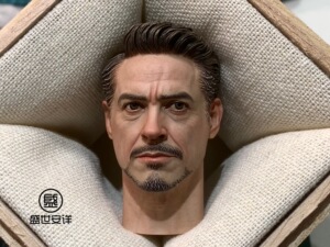 1/6 阿展 钢铁侠 托尼斯塔克 复仇者 唐尼 兵人配件 头雕