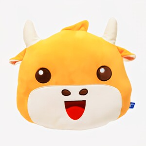 富途牛牛毛绒公仔#牛牛抱枕#牛牛抱枕官网直发