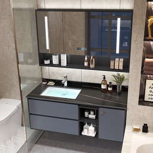 科勒现代简约浴室柜现货卫生间挂墙轻奢洗漱台脸盆柜实木智能镜柜