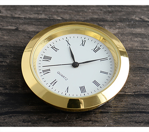 新款合金玫瑰金表头胆钟胆工艺表多尺寸直径银色表盘表针手表配件