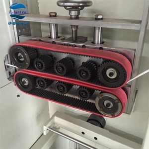 线缆牵引机皮带耐磨红色橡胶同步带表面开槽齿形带牵引传动带加工