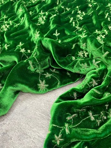 绿色丝绒连衣裙套装