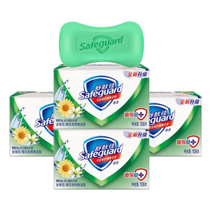 舒肤佳金银花菊花自然爽洁型香皂108gx4块身体清洁保湿家庭装正品