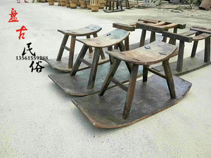 怀旧稻田农具插秧凳老式农耕用具农耕老板凳民俗老物件农耕展示品