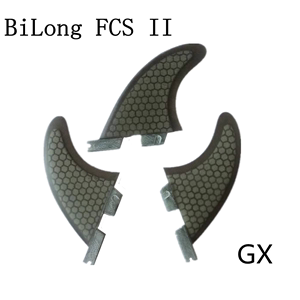 XS小尺寸BiLong FCS II GX fin 2代 插头冲浪板尾鳍三片装玻璃纤