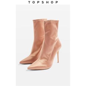 TOPSHOP裸色尖头细跟女士高跟短靴42M29MNUD