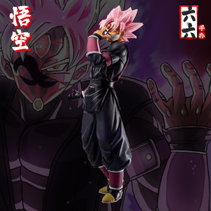 桃红假面孙悟空手办动漫七龙珠第三使命二次元超级赛亚人面具摆件