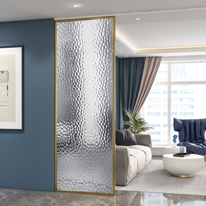 压花玻璃隔断墙客厅卫浴长虹水波纹水晶纹钻石水立方现代简约屏风
