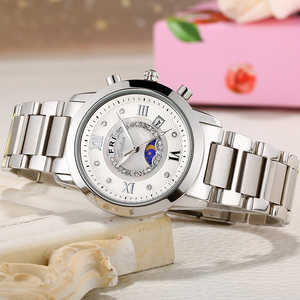 savina可换表圈手表女瑞士机芯月相日期女表2022新款savina手表119