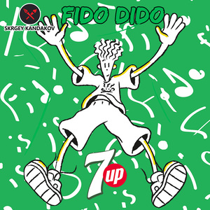 七喜联名t恤男女情侣款通勤半袖fido dido百事可乐七喜小子短袖