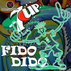 上海溢昕淘宝fidodido短袖t恤美国潮牌七喜小子官方