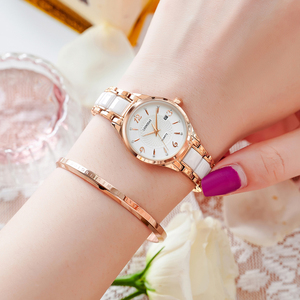 leonidas新款气质陶瓷手表女士石英表正品名牌防水轻奢小众女表潮