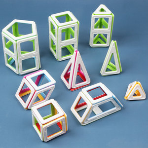 星邦小学生数学立体几何空间正方体展开图教具磁力片学具儿童玩具