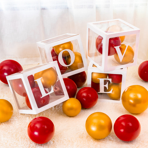 520网红气球盒子求婚创意品道具表白情人节生日快乐装饰场景布置