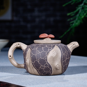 灵芝三色供春宜兴紫砂壶段泥紫泥清水泥张成秀名家茶壶代发货