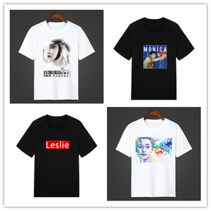 纪念哥哥张国荣t恤衫18周年leslie同款黑色短袖男女活动衣服定制