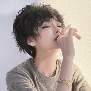 明星同款假发女短发锡纸烫蓬松中性整顶漫真发型全头套自然逼真发