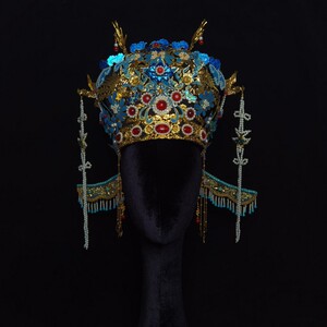 故宫清朝明制手工凤冠新娘如懿同款头饰皇后复古抖音影楼道具造型