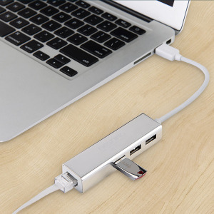 适用于macbook苹果电脑usb网线转换器mac笔记本pro接头-c网络air转