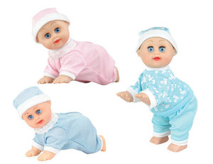 宝宝学爬行玩具会叫哭笑眨眼6-12个月益智 婴幼儿洋娃娃 电动爬娃