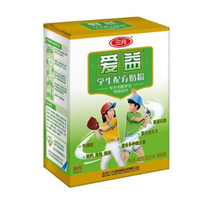 三元爱益学生奶粉青少年6-18岁配方牛奶粉盒装400克(25g*16袋)