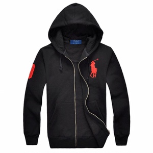 保罗骑士男装美国正品2017秋冬新款卫衣男连帽刺绣开衫运动外套