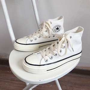 star/匡威女鞋金典1970s复古白色高帮帆布鞋网红潮流板鞋男小白鞋