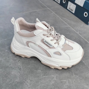 000人付款淘宝佰诗奴商场同款女鞋2022春运动休闲真皮时尚老爹鞋女