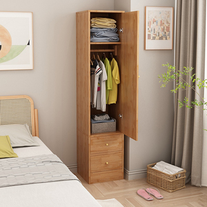 单门挂衣柜实木