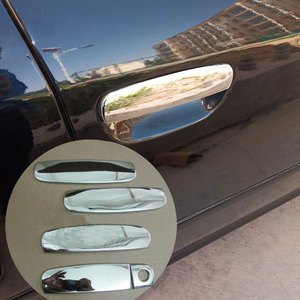 适用于99-04年老款奥迪a6外拉手不锈钢门把手盖装饰亮条改装拉手