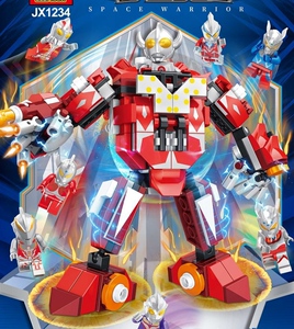 乐高奥特曼强殖机甲拼装宇宙超人小人仔积木玩具男孩六一礼物新款