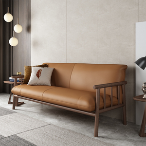 木质沙发小户型双人实木