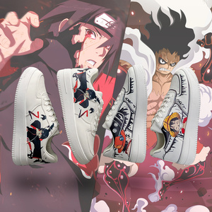 男鞋子潮鞋火影忍者联名椰子鞋2020夏季新款透气动漫手绘果冻网鞋