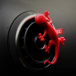 加蒂诺汽车用品淘宝奥迪壁虎香薰原厂正品车内除味用品摆设无毒红色