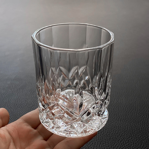 欧式创意刻花威士忌杯商用家用酒吧用品无铅材质水晶玻璃易清洁