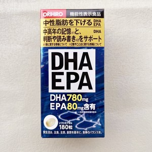 日本代购orihiro立喜乐dhaepa dha780深海鱼油180粒提记忆力胶囊