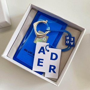 韩国ader字母logo简约设计戒指925银bolt ring情侣款饰品轻奢潮流