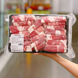 山姆超市 美国谷饲牛肉卷1.1kg火锅食材火锅涮肥牛肉纯牛肉卷鲜美